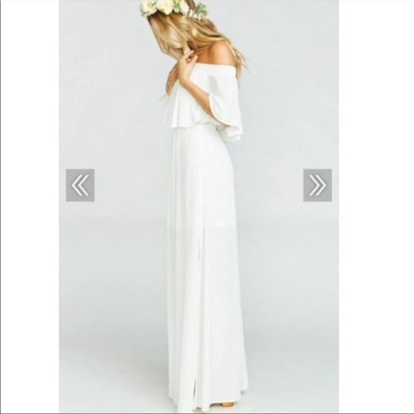 Show Me Your Mumu Hacienda Maxi Dress white NWT S - Picture 2 of 5